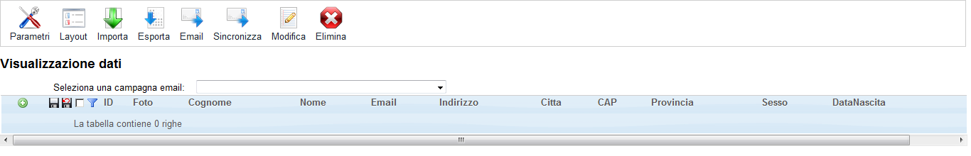 Crea Sito Web, miglior CMS, Tabelle Utente tipologie campo